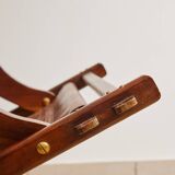 Vintage wooden deckchair