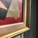 Abstract painting on panel