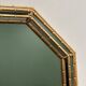 Vintage faux bamboo gilt mirror, 1980s.