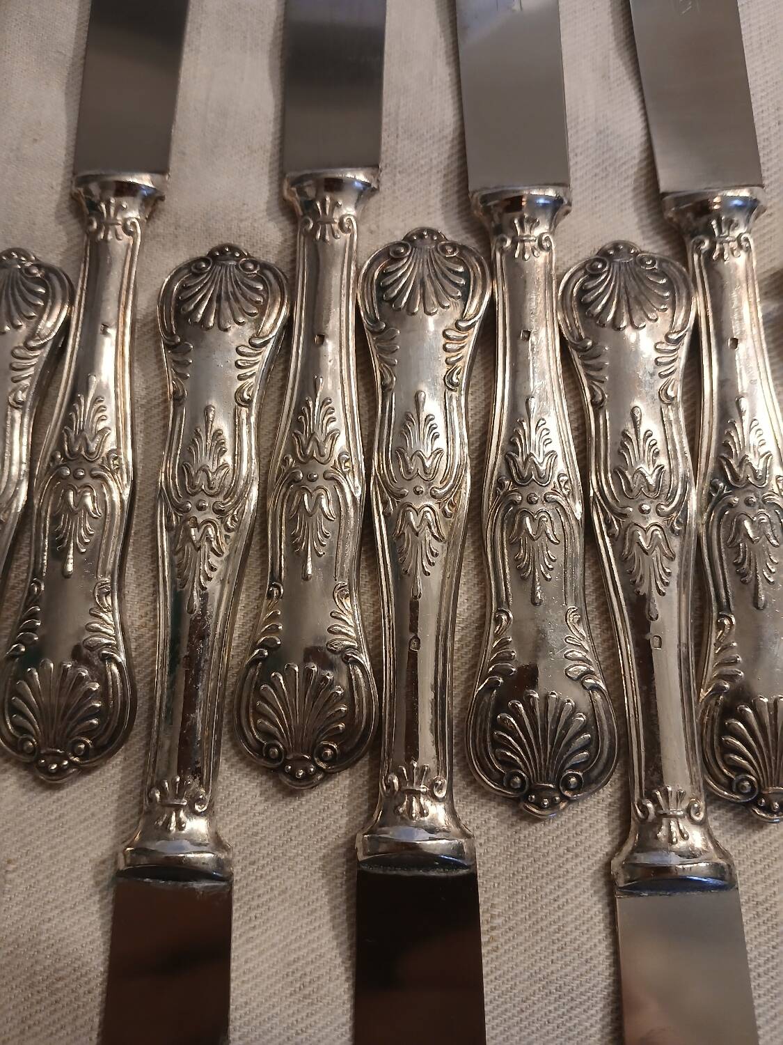 Antique flatware set for 51 place settings