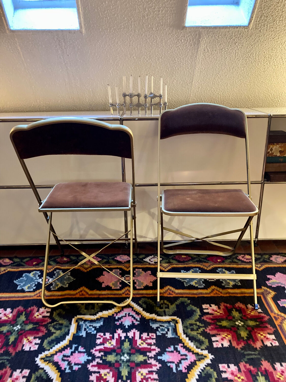 Pair of folding chairs Chaisor
