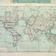 Old engraving 1898, Tides and salinities, map • Lithograph, Original plate