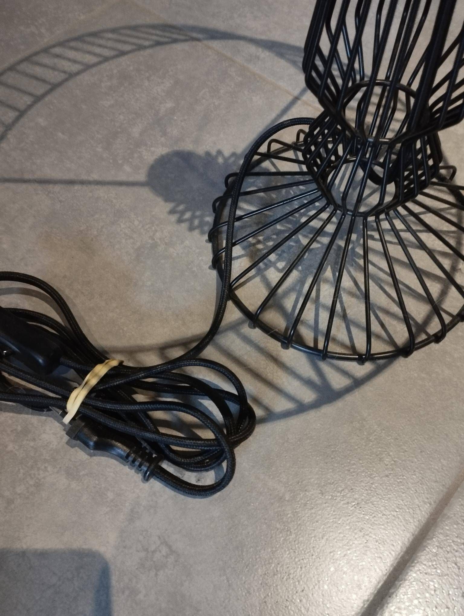 Pair of black modernist design lamps