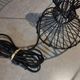 Pair of black modernist design lamps