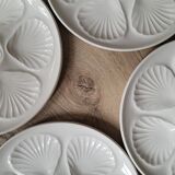 La Redoute x Selency set de 4 assiettes à huitres blanches