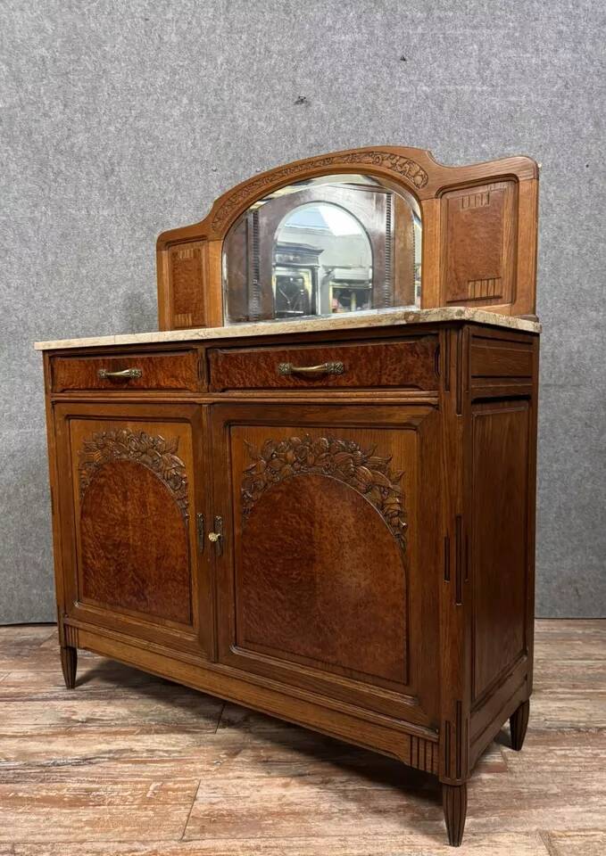 Art Nouveau period burl sideboard circa 1900