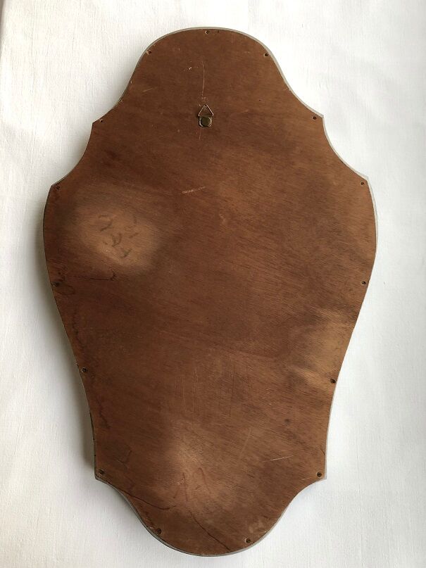 Silver baroque mirror 66x42cm
