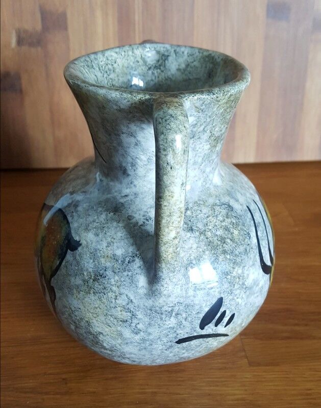 Vintage ceramic vase rock decoration