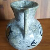Vintage ceramic vase rock decoration