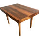 Table à manger extensible en noyer des années 1960