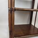 Bamboo Shelf / Smoked glass on foot 70s