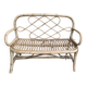 Banquette en rotin et bambou années 70