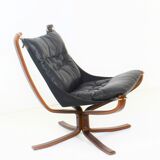 Pair of vintage falcon armchairs by sigurd scandinavian ressel 1970