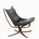 Pair of vintage falcon armchairs by sigurd scandinavian ressel 1970