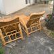 Chaises longues vintage en rotin