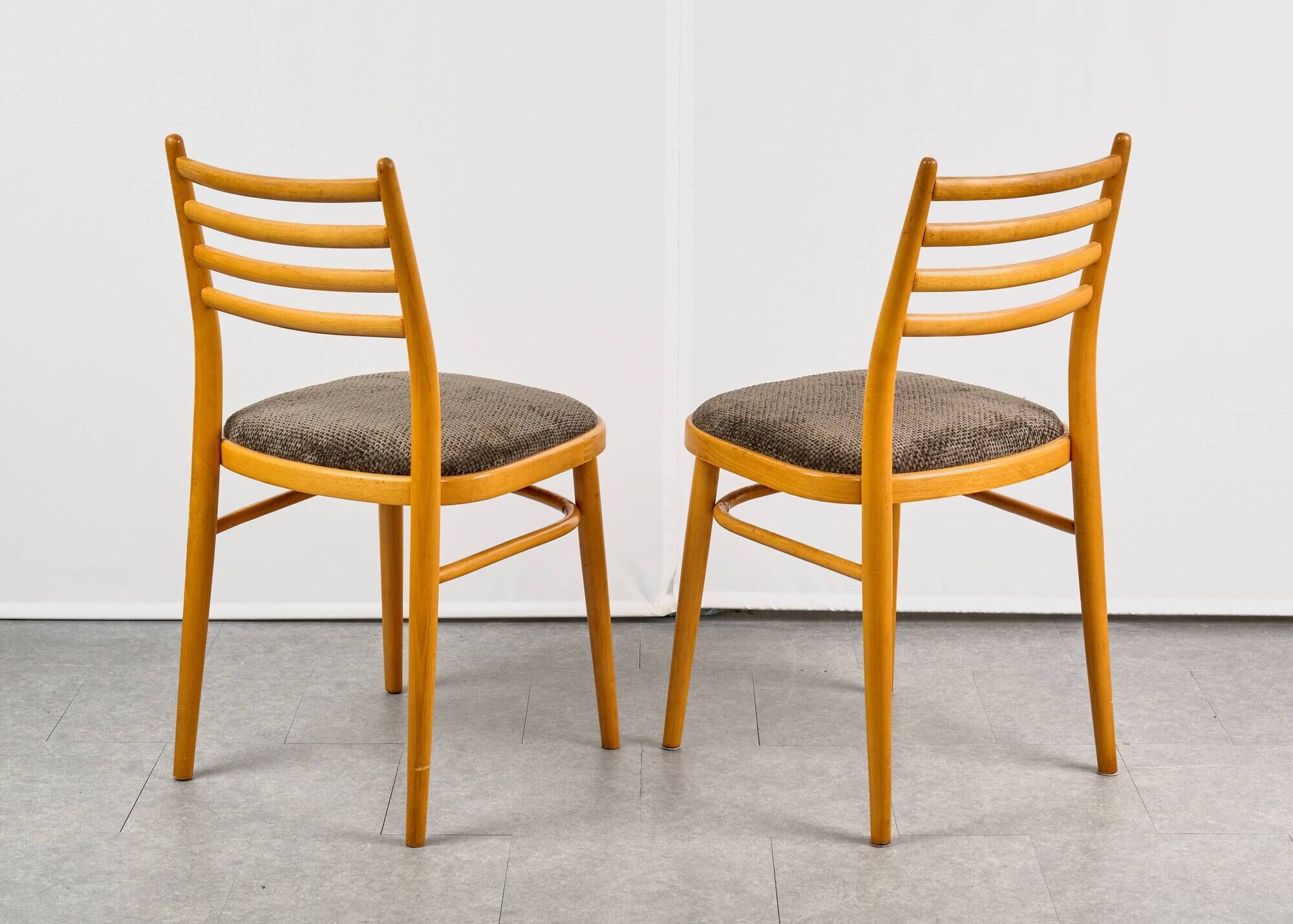 Set of 4 Dining Chairs, by TON, 1960s, Czechoslovakia