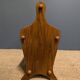 Wooden magazine rack with cane work