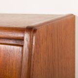 Danish  mid century teak  bureau with a hidden vanity by Ølholm Møbelfabrik