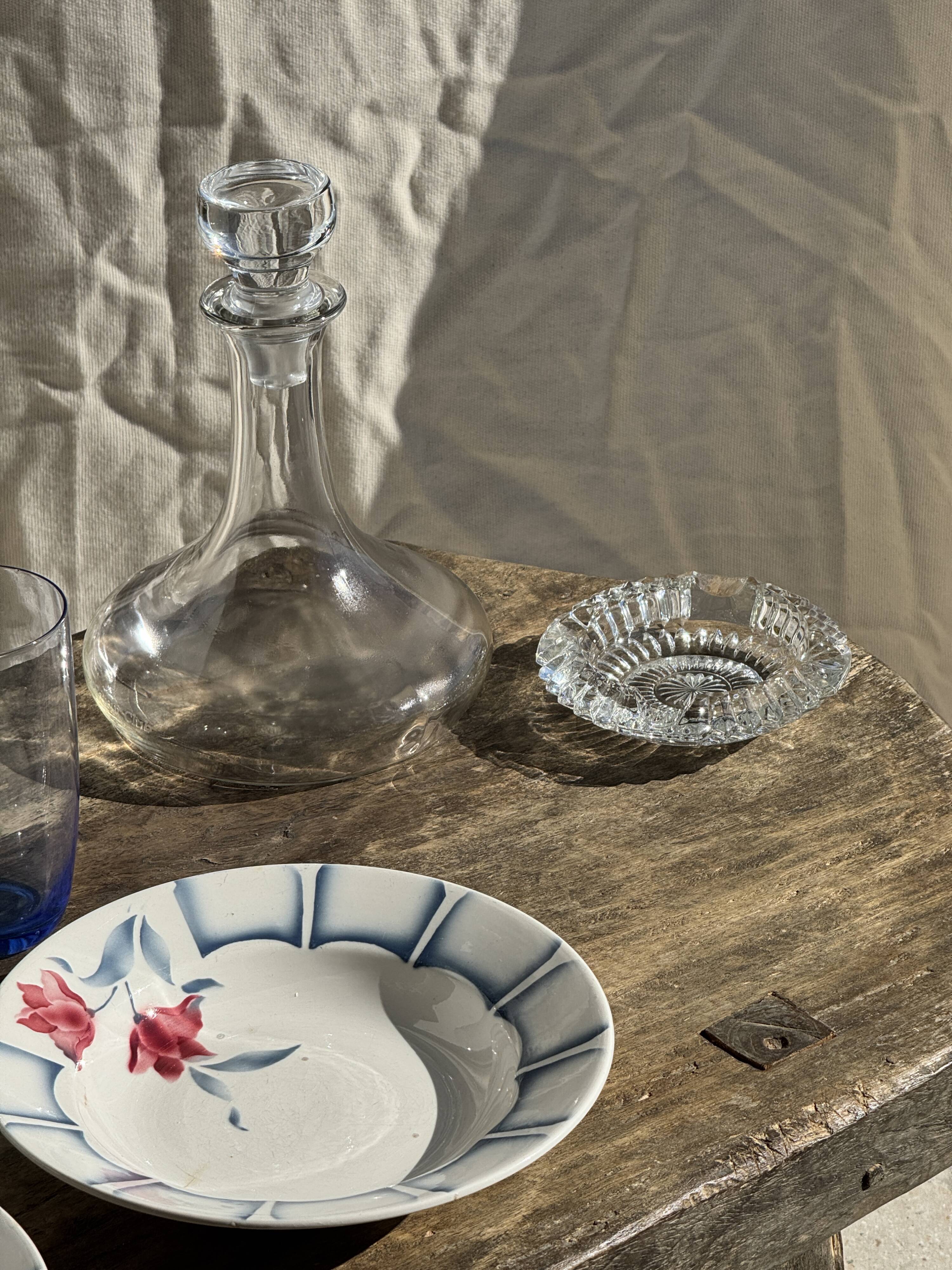 Carafe à décanter vintage à bouchon plat H24
