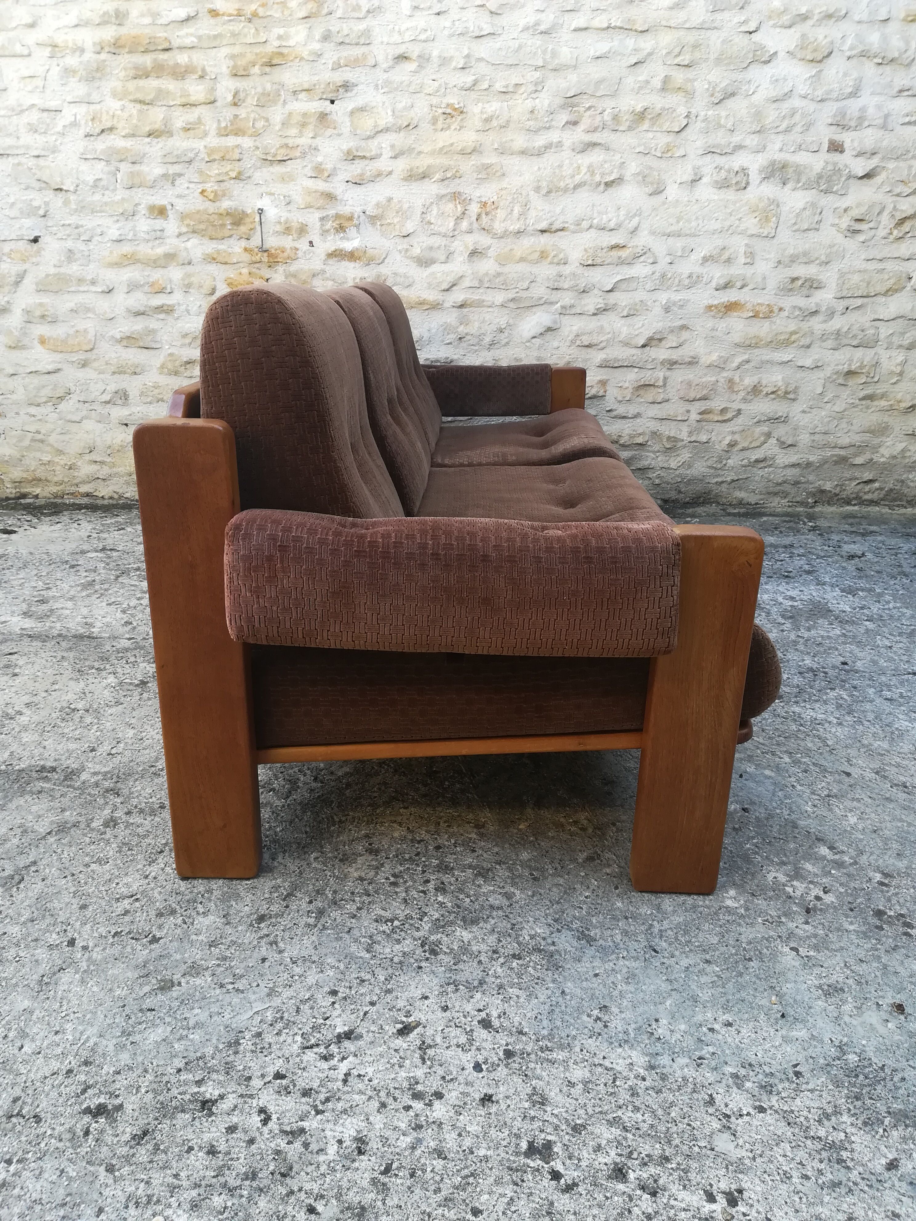 Scandinavian elm sofa