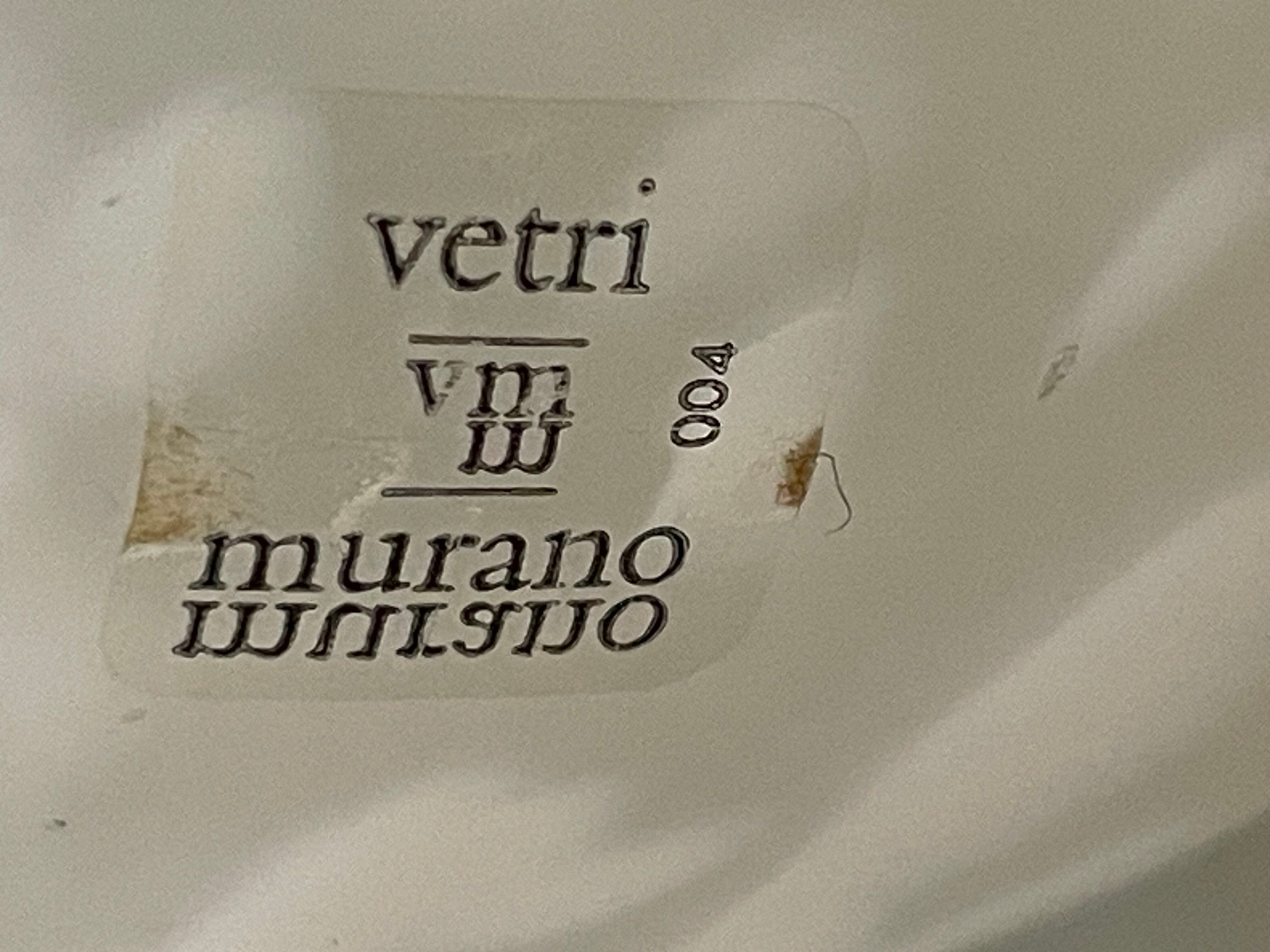 Mushroom lamp pair Vetri Murano