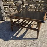 Table basse vintage en bambou