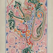 Jean cocteau - original vintage lithograph from 1958 - lions club