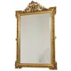 Miroir biseauté doré français antique XL