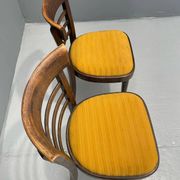 Pair of dining chairs by INTERIER n. p. Praha, wooden dining seating, 1974