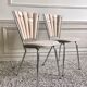 Vintage deconstructured "petals" chairs restored