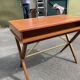 Scandinavian 60s teak desk with 2 drawers.