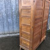 Armoire vintage René Gabriel en chêne à 2 portes d’époque reconstruction.