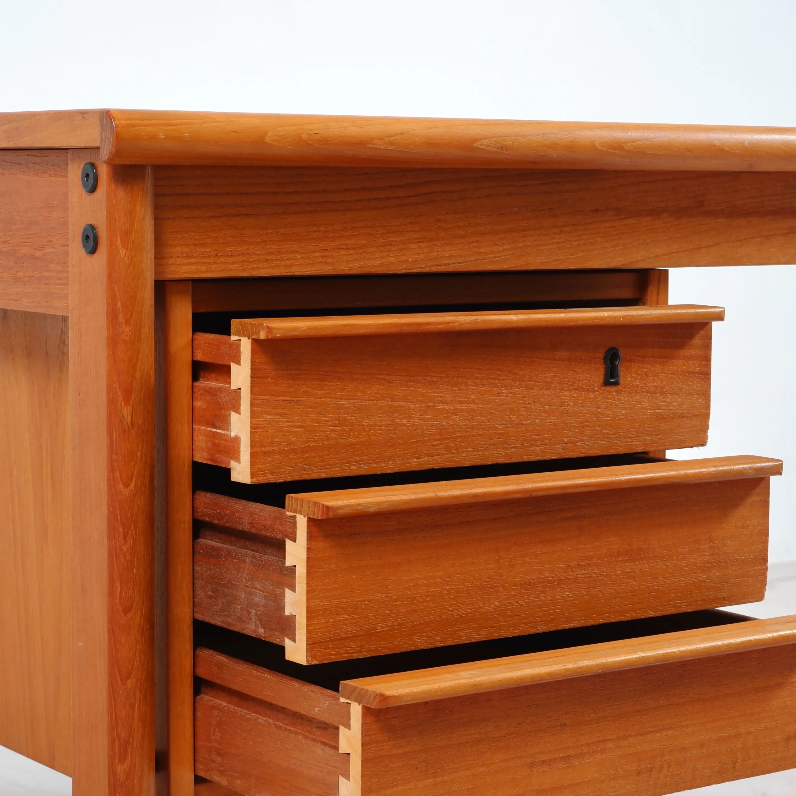 Teak writing desk by Peter Lovig Nielsen for Løvig