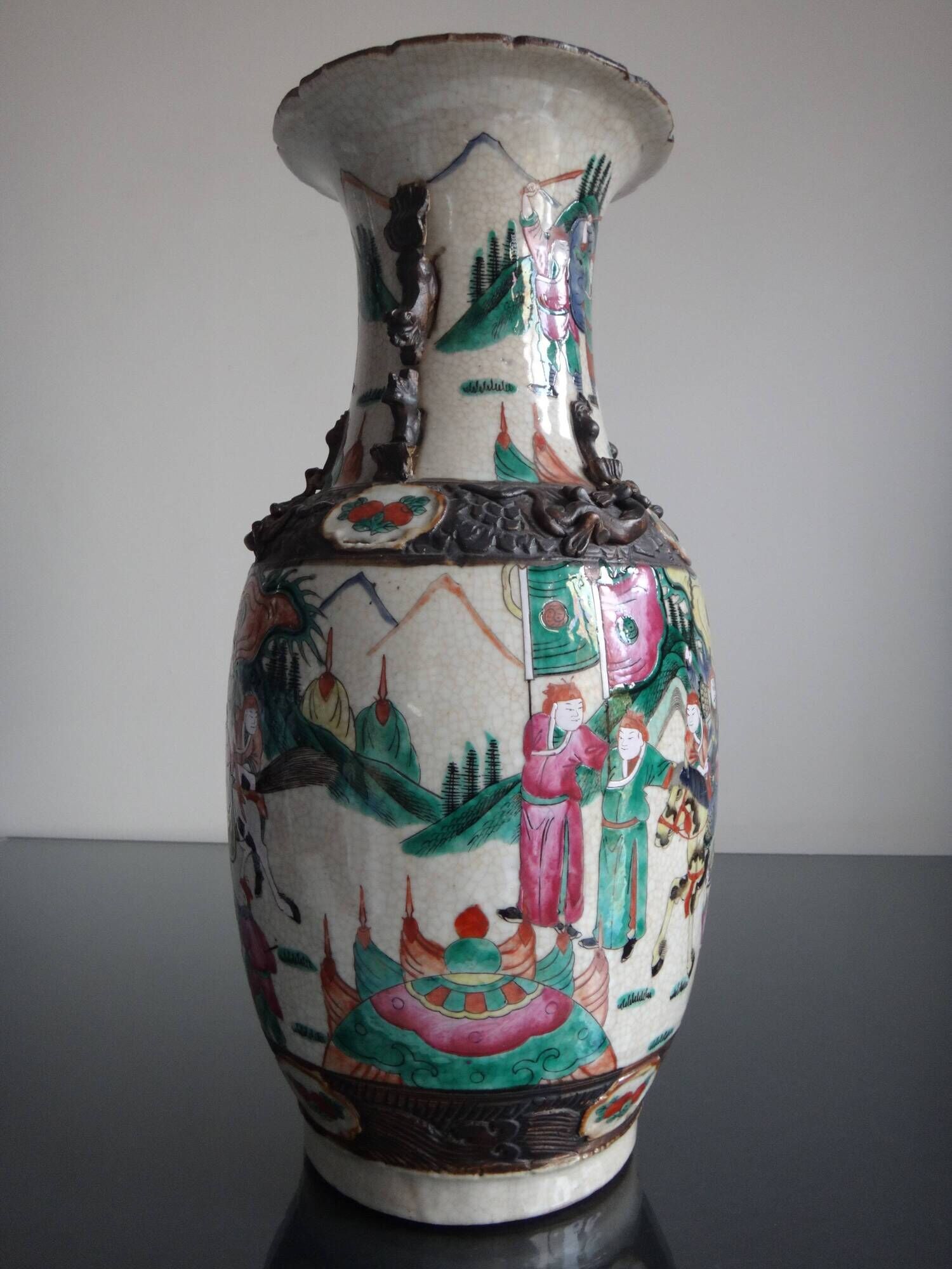 Vase Nanjing China 45cm porcelain XIX