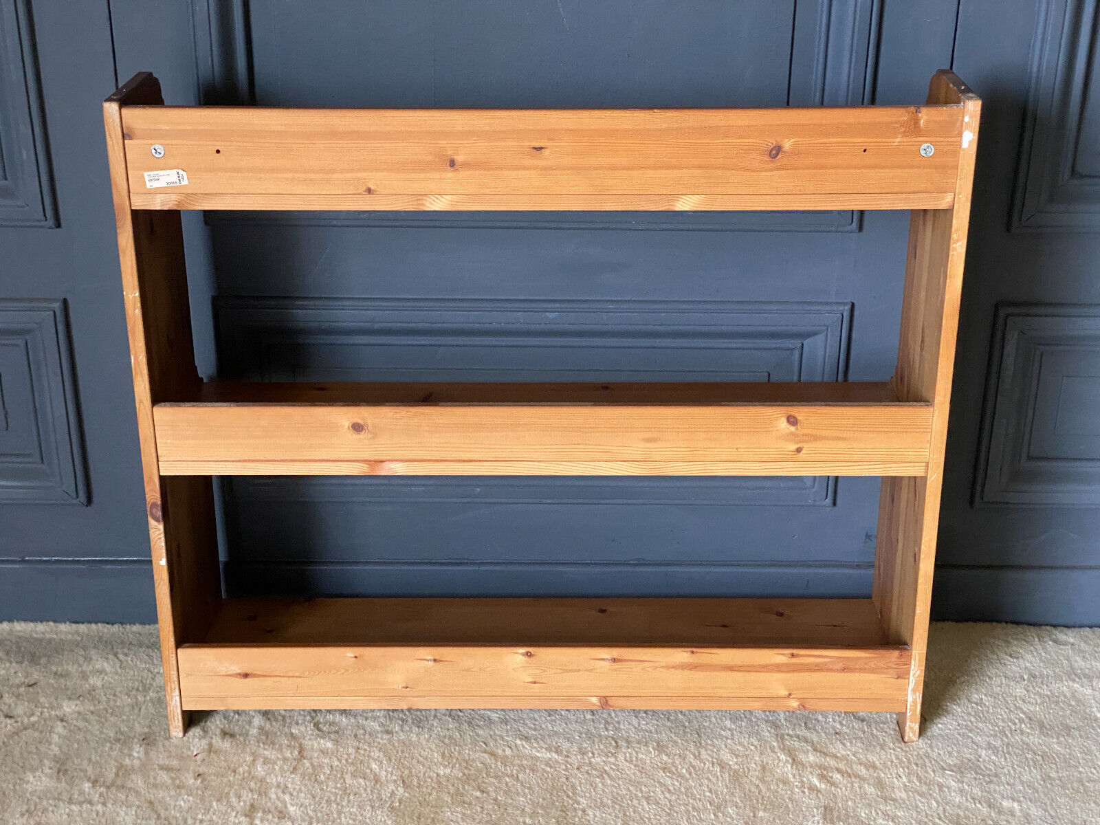 Three-level shelf in pine Ikea Leksvik Hylla 1999