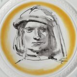 “Lorenzo il Magnifico” Wall Plate by Luciano Guarnier for Richard Ginori, Italy