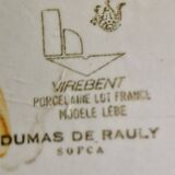 Vase /Vide Poche Virebent  Porcelaine Du Lot Signé Pierre LÉBE DUM