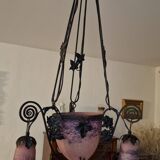 19th-century glass paste pendant light - Noverdy Nancy