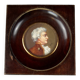 Miniature gouache portrait, 19th century, of an aristocratic man in profile