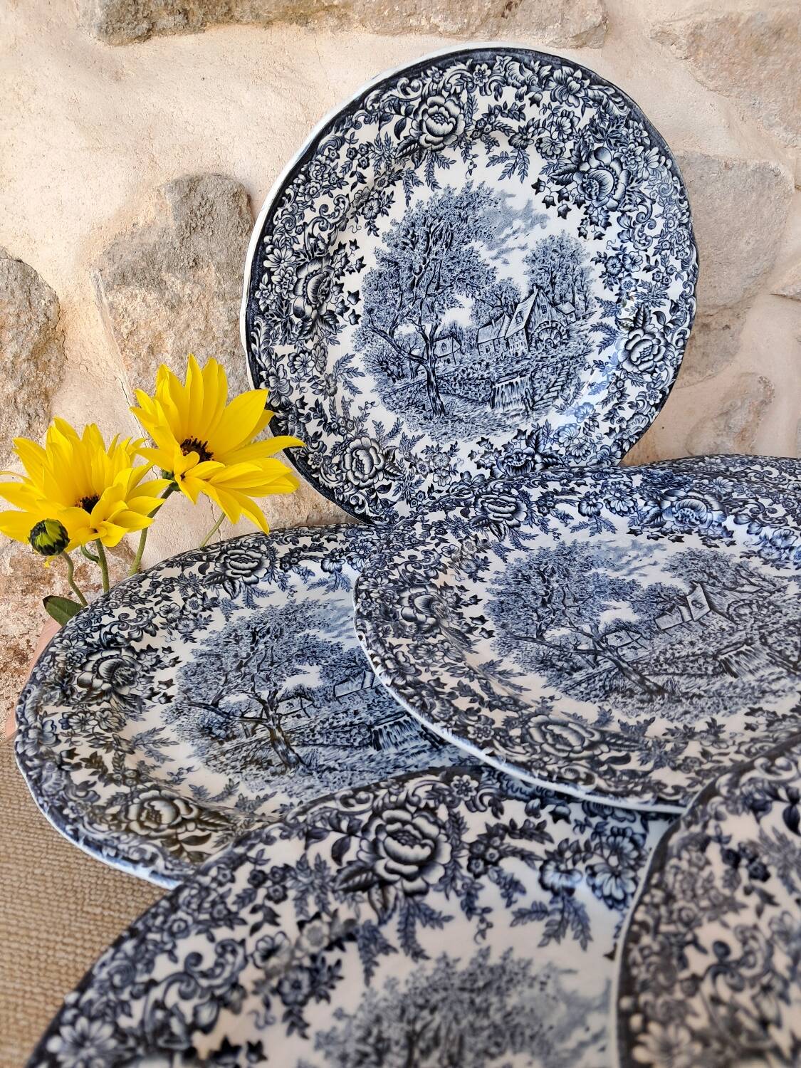 Antique dessert plates
