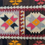 Ancien chemin de kilim étroit turc 122x51 cm shabby chic, kelim vintage