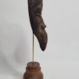 Antique African Dan Mahou passport mask with long beak, 19 cm