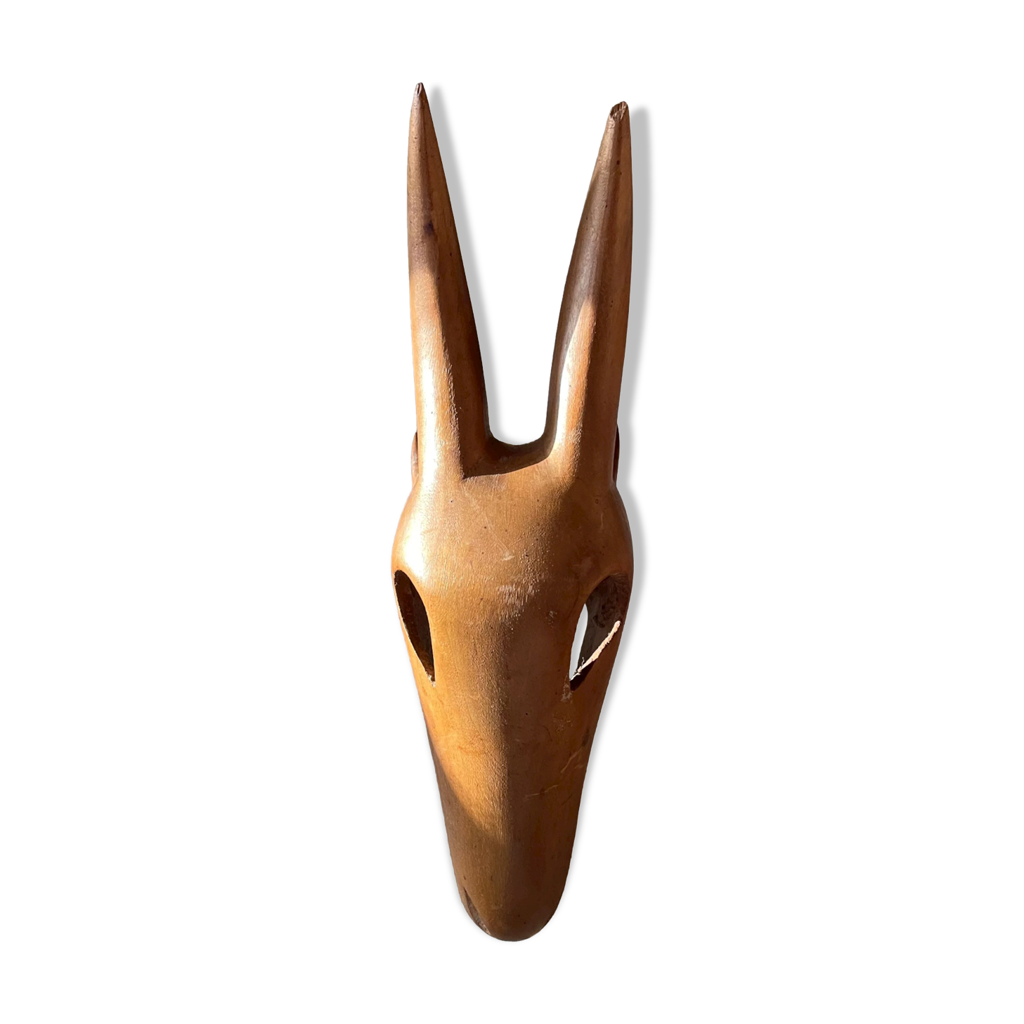 Wooden goat trophy