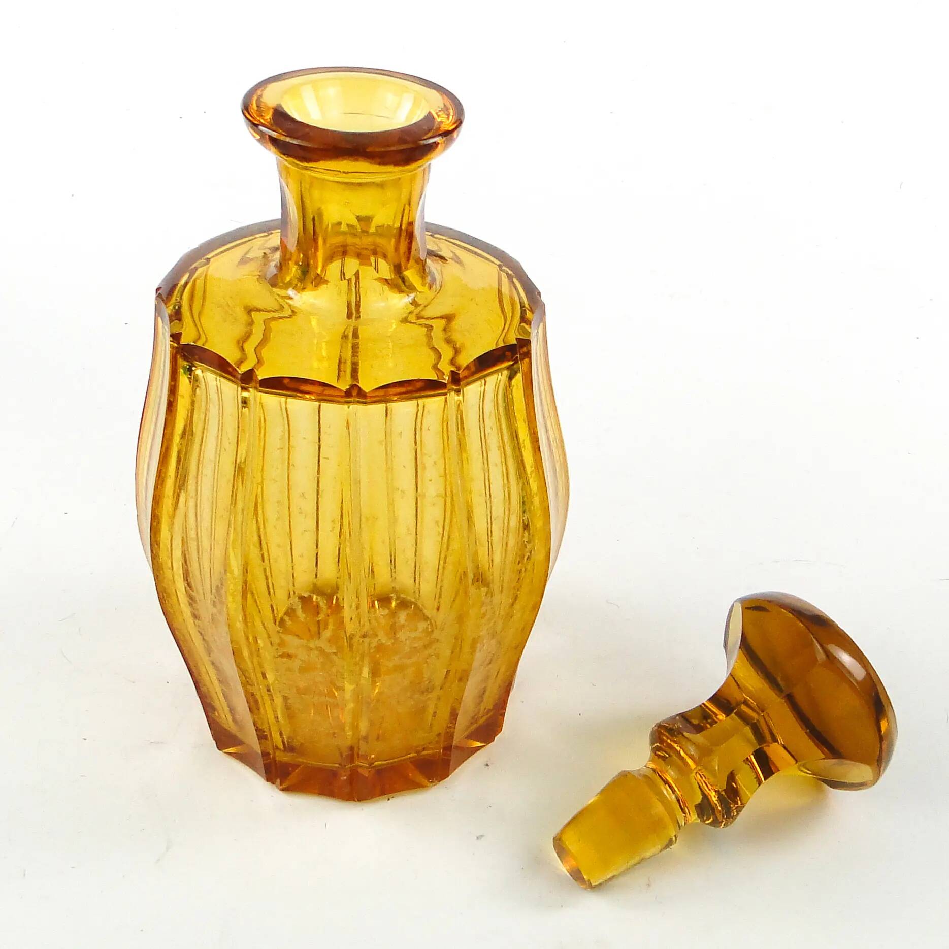Carafe, Art Deco, crystal, Moser, Czechoslovakia, 1950s