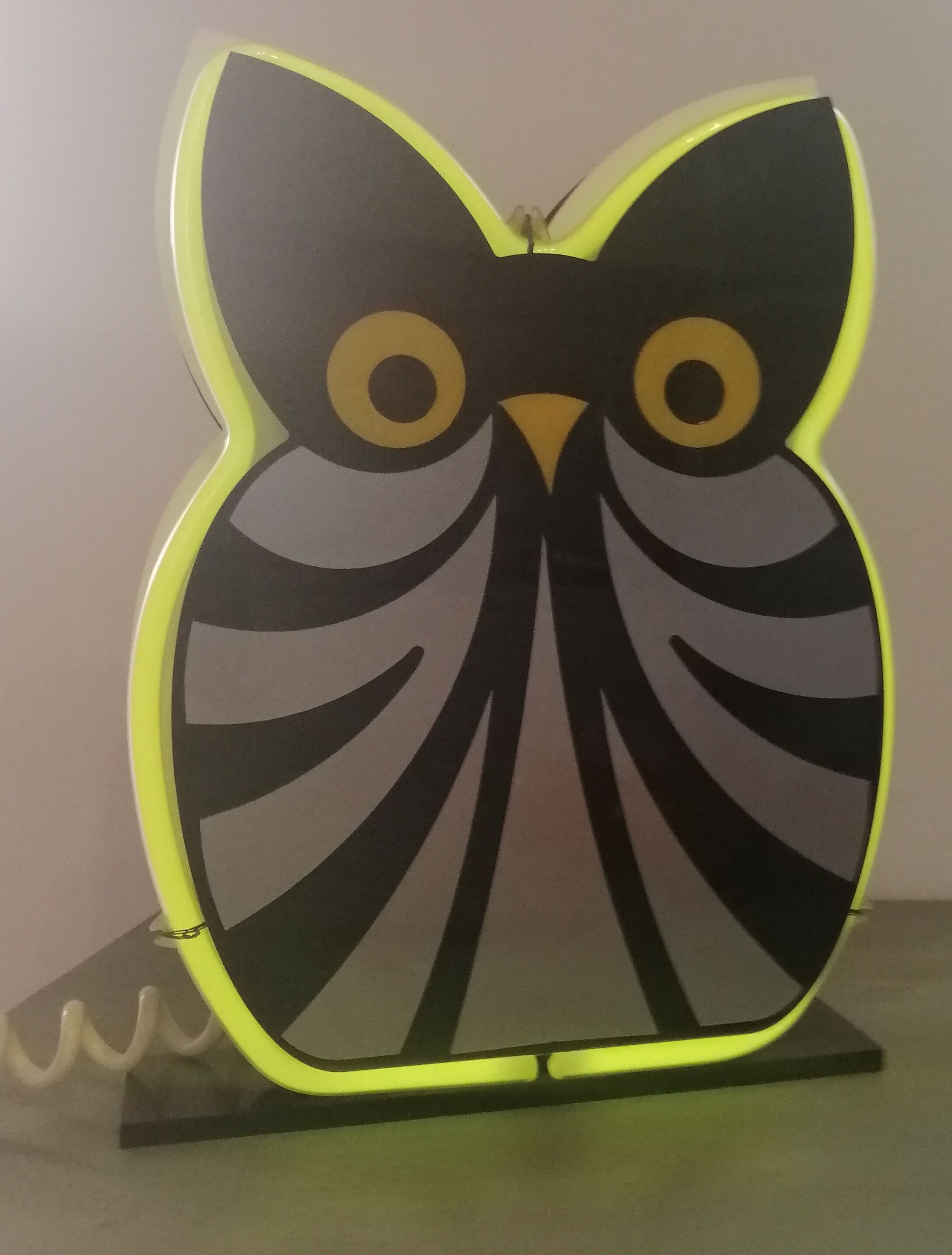 Vintage lamp neon plexiglas