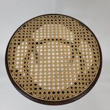 Blackened curved wooden stool Thonet