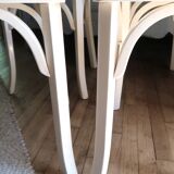 Set of 4 Baumann bistro chairs in wood and formica