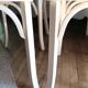 Lot de 4 chaises bistrot Baumann en bois et formica
