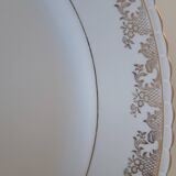 Gold-gilded Limoges porcelain plate