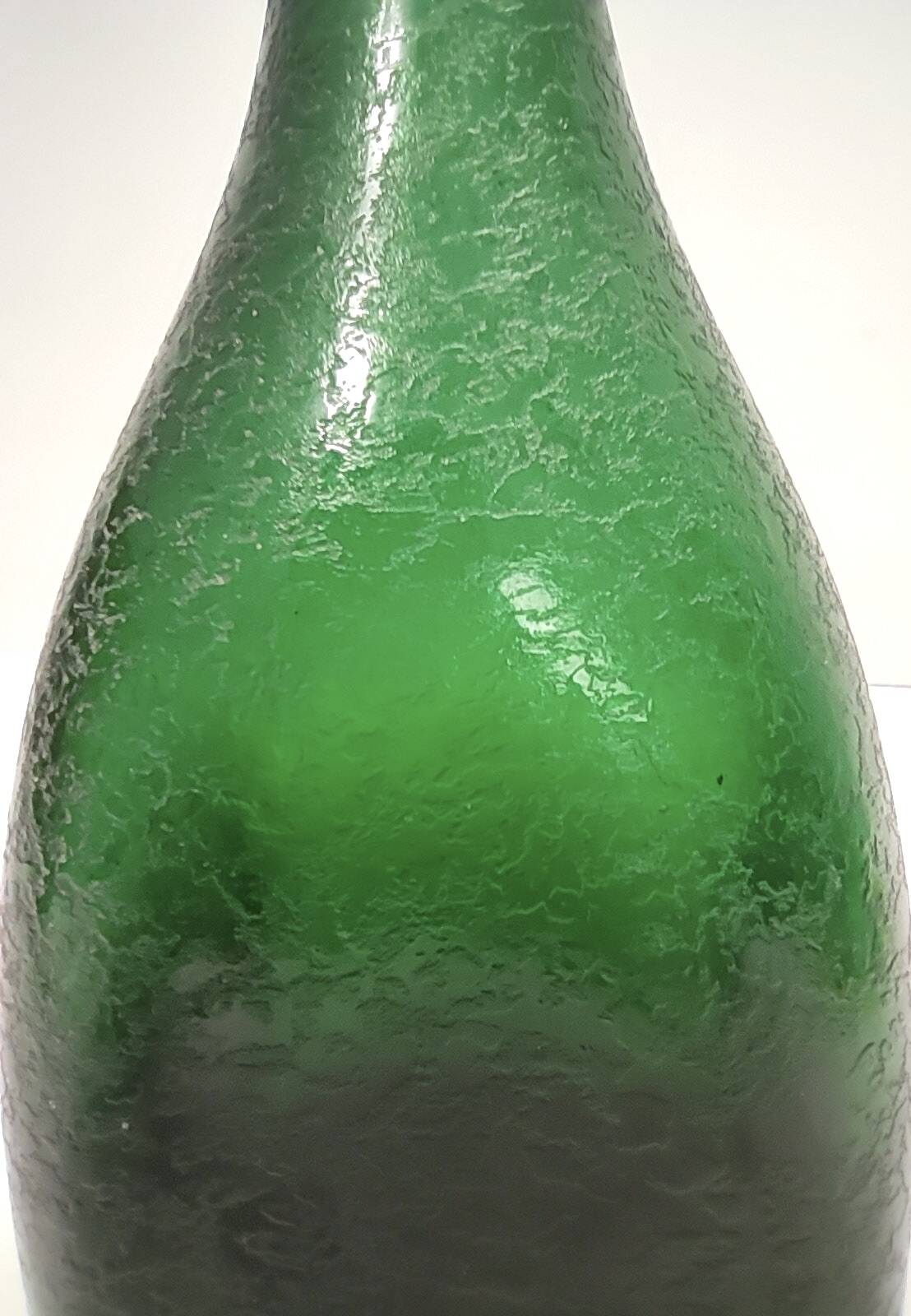 Emerald Green Corroso Murano Glass Vase by Seguso, Italy